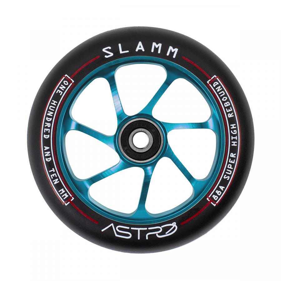 Kolečko Slamm Astro 110x24mm Abec 9 chrome modrá