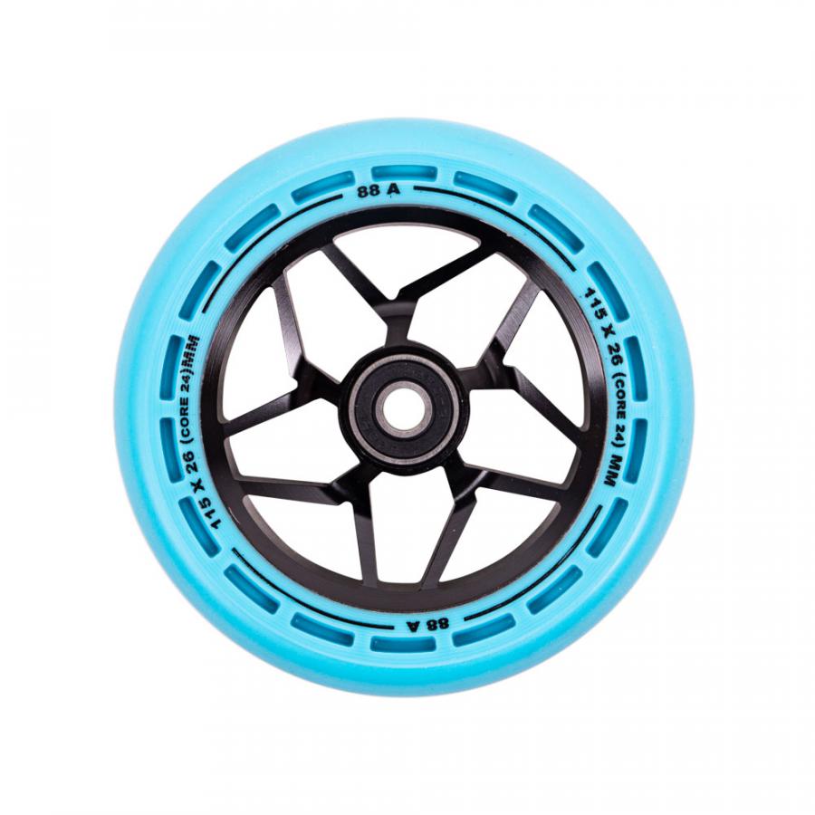 Kolečka LMT L Wheel 115 mm s ABEC 9 ložisky 2 ks Barva černo-modrá