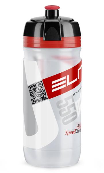 Láhev ELITE Corsa 0,55 l čirá, červené logo 