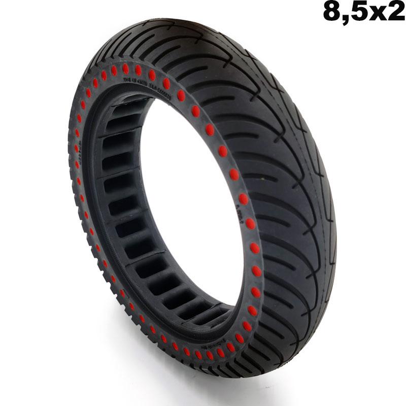 Plná bezdušová pneu 8 1/2x2 červená