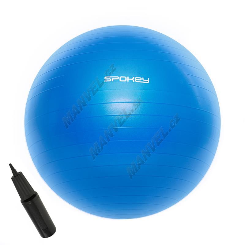 Spokey Fitball III Gymnastický míč 65 cm včetně pumpičky modrý