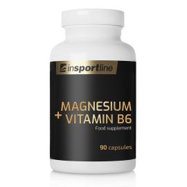 Doplněk stravy v kapslích inSPORTline Magnesium+Vitamin B6, 90 kapslí