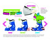 Dětské nastavitelné sjezdové boty Roxa Chameleon Girl 
