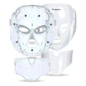Ošetřující LED maska na obličej a krk inSPORTline Hilmana 