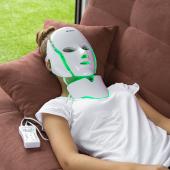 Ošetřující LED maska na obličej a krk inSPORTline Hilmana 